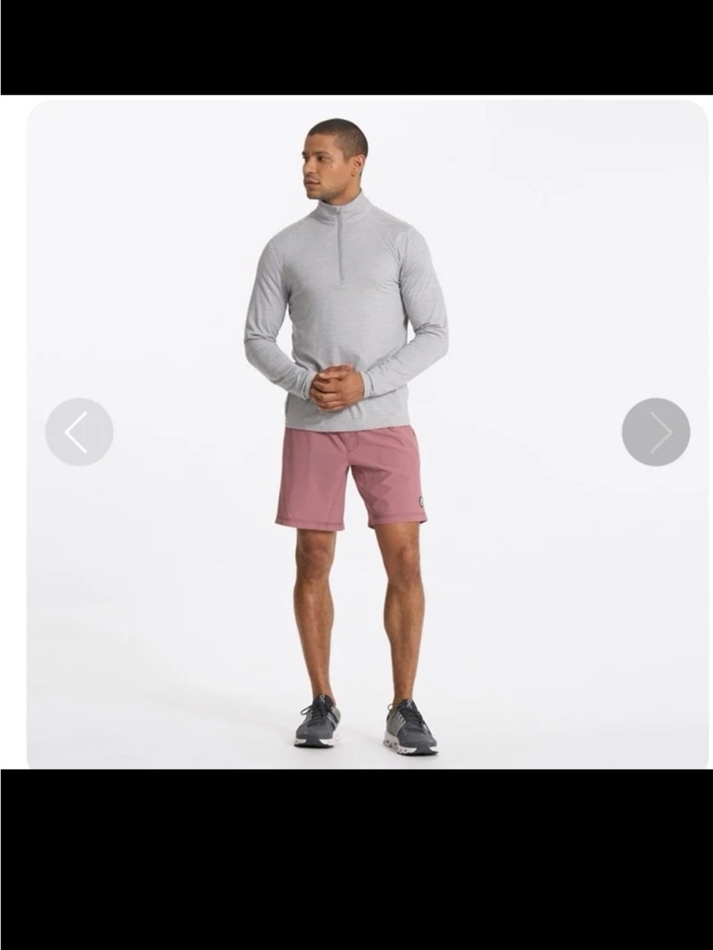VUORI MEN'S KORE SHORT in Summer Red
 size Medium